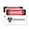 Signmission Biohazard Danger Sign, Plastic, 10in W x 7in L, 2PK OS-2PACK-DS-P-710-L-1933 - alternate 1